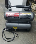 Senco PC0968 135 Psi 2.5 Gallon 1.5 Hp Twin Stack Air Compressor With Gun. Fixed Price $250.00.