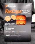 Paslode 650592 Fascaps Plastic & 18 Gauge 1" Leg X 3/8" Crown Staples (new). Fixed Price $55.00.