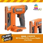 RIDGID-R09897B 18V Cordless 3/8 In. Crown Stapler (tool Only). Fixed Price $102.97.
