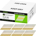 2,000PCS Meite 30 Degree 3"FRAMING Nails Offset Round Head Ring Shank Galvanized. Fixed Price $71.99.