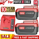 2PACK Volt 8.0AH Battery For Porter Cable PC18BLX Charger. Fixed Price $49.00.