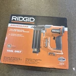 New Ridgid R09891B Brushless 18V 2-1/8 Inch Brad Nailer Tool Only. Fixed Price $139.90.