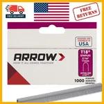 Versatile Genuine Arrow T18 Staples 1,000 Pack, 7/16-INCH Precision Made. Fixed Price $15.26.