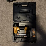 Bostitch BT200 Pneumatic Brad Nailer & Stapler W/case 18 Gauge. Fixed Price $75.00.
