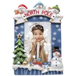 Light Up 4" X 6" North Pole Snowman Winter Resin Picture Frame. Fixed Price $60.70.