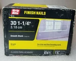 Grip-rite 3D 1-1/4 In. Finishing Bright Steel Nail Brad Lb. Box. Fixed Price $15.30.