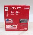 Senco L12BAB 18 Gauge By 1/4-INCH Crown 7/8-IN Leg Electro Galvanized Staple. Fixed Price $27.95.