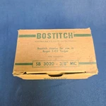 Vintage Bostitch 3020 3/8" Staples Box For Regal T-G3 Tacker Usa. Fixed Price $5.00.