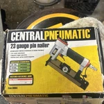 Central Pneumatic #60664 Air Pin Nailer 23 Gauge Has Been Tested. Fixed Price $29.00.