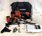 Husky 3-PIECE XKKC64 Air Finish / PEGD625 Micro Pinner XAKC50 Brad Nailer. Fixed Price $98.68.