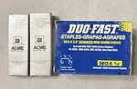 Heavy Duty Staple Lot: Duo-fast 5012-C 3/8" 5000CT & 2000CT Acme 50A + 1/2. Fixed Price $24.50.
