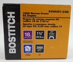 Genuine Bostitch 18 Ga 1-3/8" 7/32 Narrow Crown Staples 3000 Qty SX50351-3/8G. Fixed Price $29.95.
