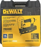 Dewalt DWFP71917 16 Gauge Precision Point Pneumatic Finish Nailer Kit Nib. Fixed Price $110.49.