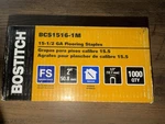 Bostitch Flooring Staples BCS1516-1M 15-1/2 Gauge Inch Box Of 1,000. Fixed Price $24.95.