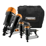Freeman P4FRFNCB 4-PIECE Pneumatic Framing And Finishing Kit W/bag *mfr Direct*. Fixed Price $299.00.