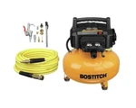 Bostitch 6 Gallon Pancake Air Compressor & 13 Piece Accessory Kit: Hose, .... Fixed Price $203.83.