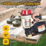Meite CN70B Pneumatic Coil Siding Nailer 15 Degree 1-3/4" To 2-3/4" Length. Fixed Price $185.99.