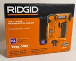 Ridgid R09898B 18V 23 Gauge 1-3/8" Headless Pin Nailer Tool Only New Open Box. Fixed Price $88.95.
