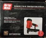 Grip Rite Ga 7/16-IN Pneumatic Construction Stapler GRTSM2016C Fastener. Fixed Price $168.59.