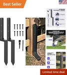 Durable 2-PACK Fence Repair Kit 11-GAUGE Steel Anchor For 4X4/6X6 Posts. Fixed Price $99.25.