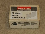Makita 15 Gauge 3/4 Angle Finish Nails AF635 QTY:3500 New. Fixed Price $30.41.