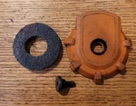 Rigid Used Air Deflector Screw And Muffler For R350RH2 Part #079005004071 #442. Fixed Price $6.00.