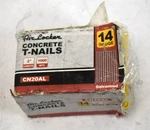 Air Locker Concrete T-nails 2" 14 Gauge Galvanized Smooth Shank 1000 Pack CN20AL. Fixed Price $22.10.