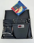 Nail & Tool Bag 5-POCKET With Hammer Holder Heavy Black Canvas. Fixed Price $9.95.