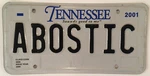 Vanity Bostick License Plate Bostitch Bostik 2001 Tn. Fixed Price $69.99.