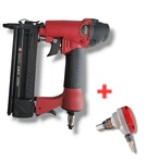 Tool Shop 18-GAUGE Pneumatic Narrow Crown Stapler + Central Compact. Fixed Price $39.80.