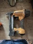 Bostitch Pneumatic Air Brad Nail Gun Tool, Yellow & Black. Fixed Price $29.97.