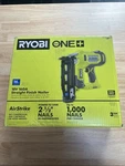 New Ryobi 18V P326 16GA Straight Finish Nailer. Fixed Price $180.00.