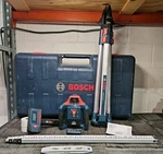 Bosch Professional GRL1000-20HV Self Leveling Rotary Laser Kit. Fixed Price $549.99.