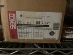 Senco 2-1/2 Full Round Collated Nails Box Of 5000. Fixed Price $95.00.