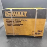 Dewalt Gauge Wide Crown Staples 3/4" X 1" 13,500 Ct DW16S219G-135M Sealed. Fixed Price $44.95.
